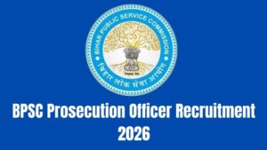 BPSC Prosecution Officer Recruitment 2026