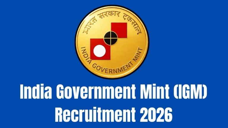 India Government Mint (IGM) Recruitment 2026