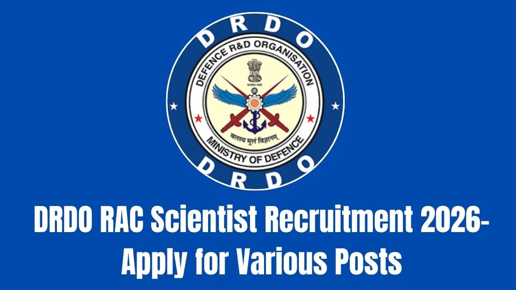 DRDO RAC Scientist Recruitment 2026