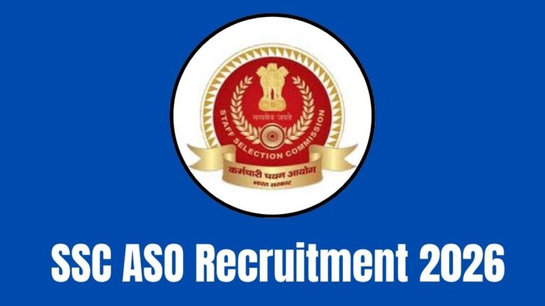SSC ASO Recruitment 2026
