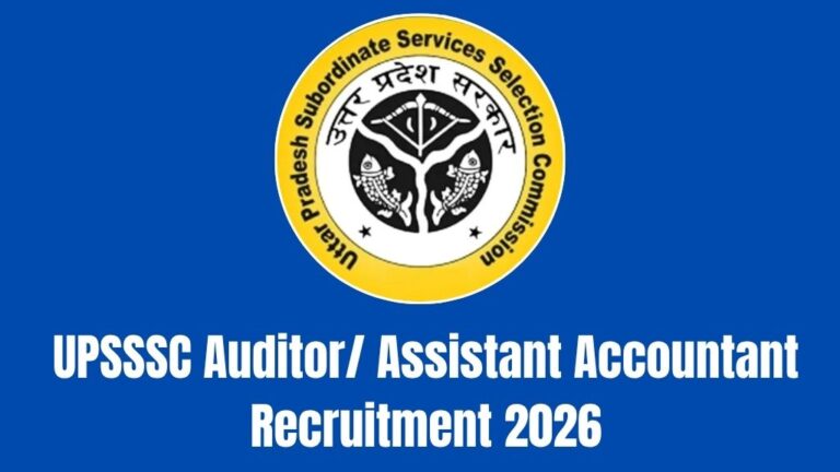 UPSSSC Auditor Assistant Accountant Recruitment 2026