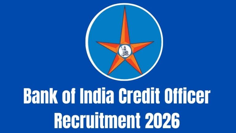 Bank of India Credit Officer Recruitment 2026