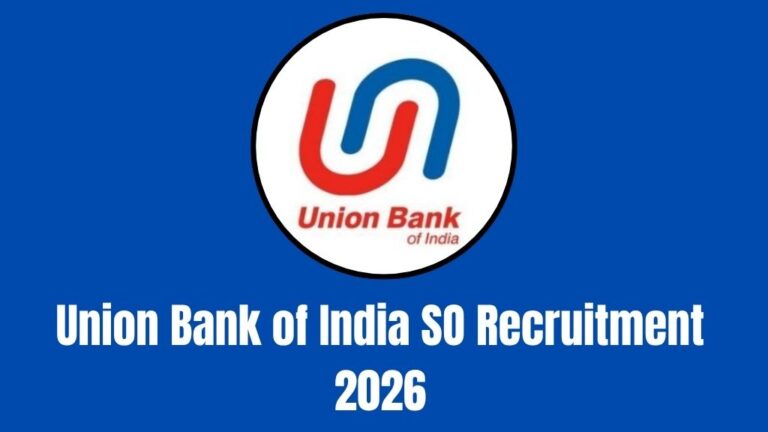 Union Bank of India SO Recruitment 2026