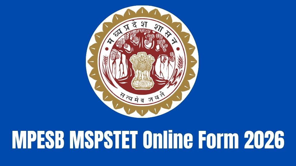 MPESB MSPSTET Online Form 2026